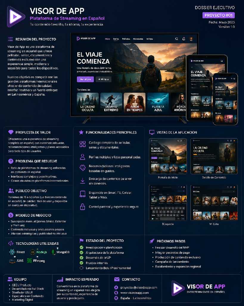 Dossier ejecutivo de Visor de App